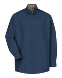 Long Sleeve Cotton Contrast Dress Shirt