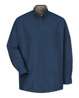 Long Sleeve Cotton Contrast Dress Shirt