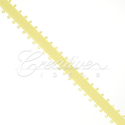 3/16" Double Face Picot Ribbon - 50 Yards (Canary)