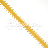3/16" Double Face Picot Ribbon - 50 Yards (Light Gold)