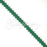 3/16" Double Face Picot Ribbon - 50 Yards (Emerald Green)