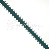 3/16" Double Face Picot Ribbon - 50 Yards (Hunter Green)