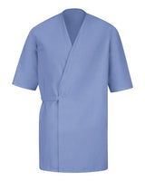 Men's Collarless Poplin Butcher Wrap