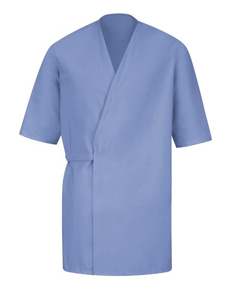 Men's Collarless Poplin Butcher Wrap