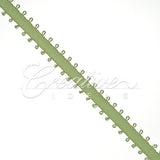 3/16" Double Face Picot Ribbon - 50 Yards (Moss Green)