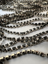 Lurex Silver Black Dense Occasionwear Fabric