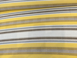 Sunbrella Pindler Mojave Twill Desert Solution Dyed Acrylic Fabric - Yellow, Brown, White Striped Geometric Pattern, 54" Width (1 Yard)