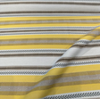 Sunbrella Pindler Mojave Twill Desert Solution Dyed Acrylic Fabric - Yellow, Brown, White Striped Geometric Pattern, 54" Width (1 Yard)