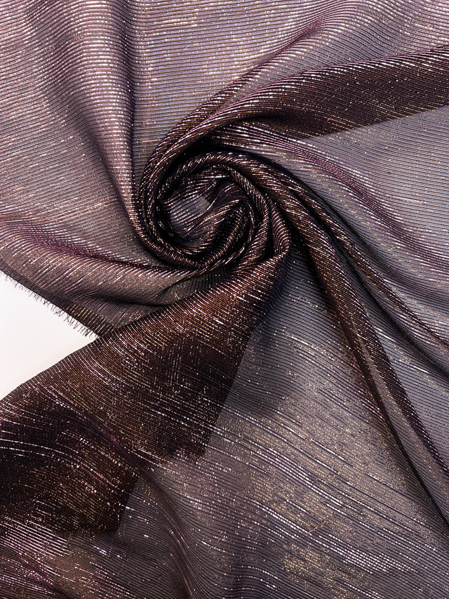 Silk Lurex Fabric Black Pink