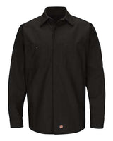 Red Kap Men's Tall Long Sleeve Automotive Crew Shirt
