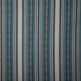 Sunbrella Pindler Mojave Twill Solution Dyed Acrylic Fabric - Turquoise, Brown, White Striped Geometric, 54" Width (1 Yard)