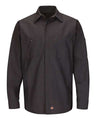 Red Kap Men's Tall Long Sleeve Automotive Crew Shirt
