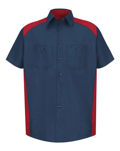 Red Kap Men's Tall Short Sleeve Motorsports Shirt
