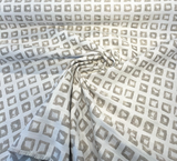 Sunbrella Kindle Silk Solution Dyed Acrylic Fabric - Geometric Prints, Dark Beige, 54" Width (1 Yard)