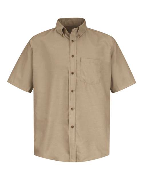Red Kap Men's Tall Poplin Short Sleeve Dress Shirt