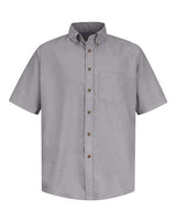 Red Kap Men's Tall Poplin Short Sleeve Dress Shirt