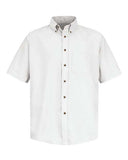 Red Kap Men's Tall Poplin Short Sleeve Dress Shirt