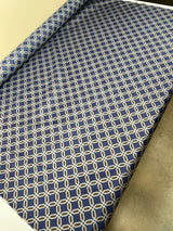 Polyamide Woven Geometric Print Blue