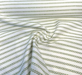 Sunbrella Stitchy Stripe Green Leaf Solution Dyed Acrylic Fabric - Leaf Green Stripe, 54" Width (1 Yard)