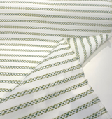 Sunbrella Stitchy Stripe Green Leaf Solution Dyed Acrylic Fabric - Leaf Green Stripe, 54" Width (1 Yard)