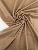 Cotton Shirt Fabric Beige Stretch