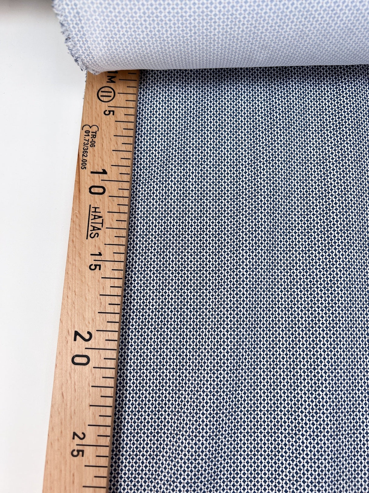 Polyamide Elastane Crepe Printed Blue White
