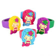 1" Mermaid Rubber Rings 36 count