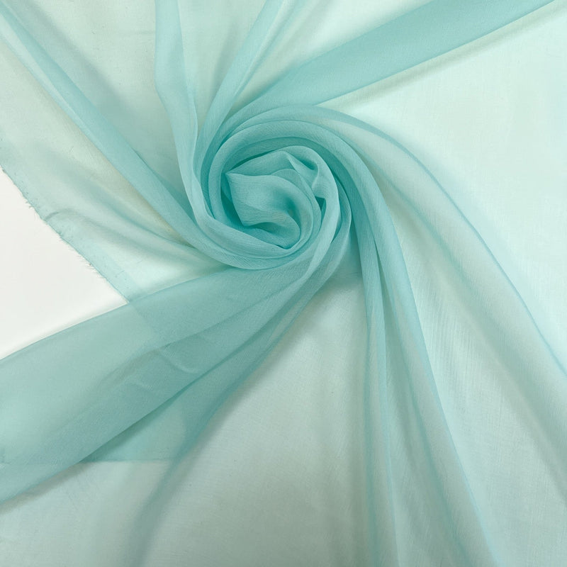 Silk Chiffon Fabric Green