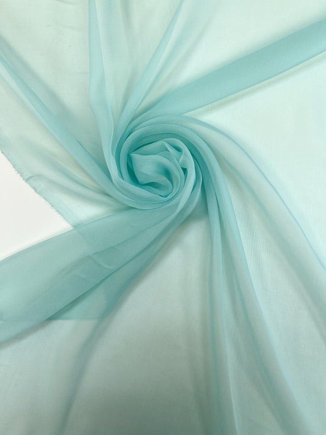 Silk Chiffon Fabric Green