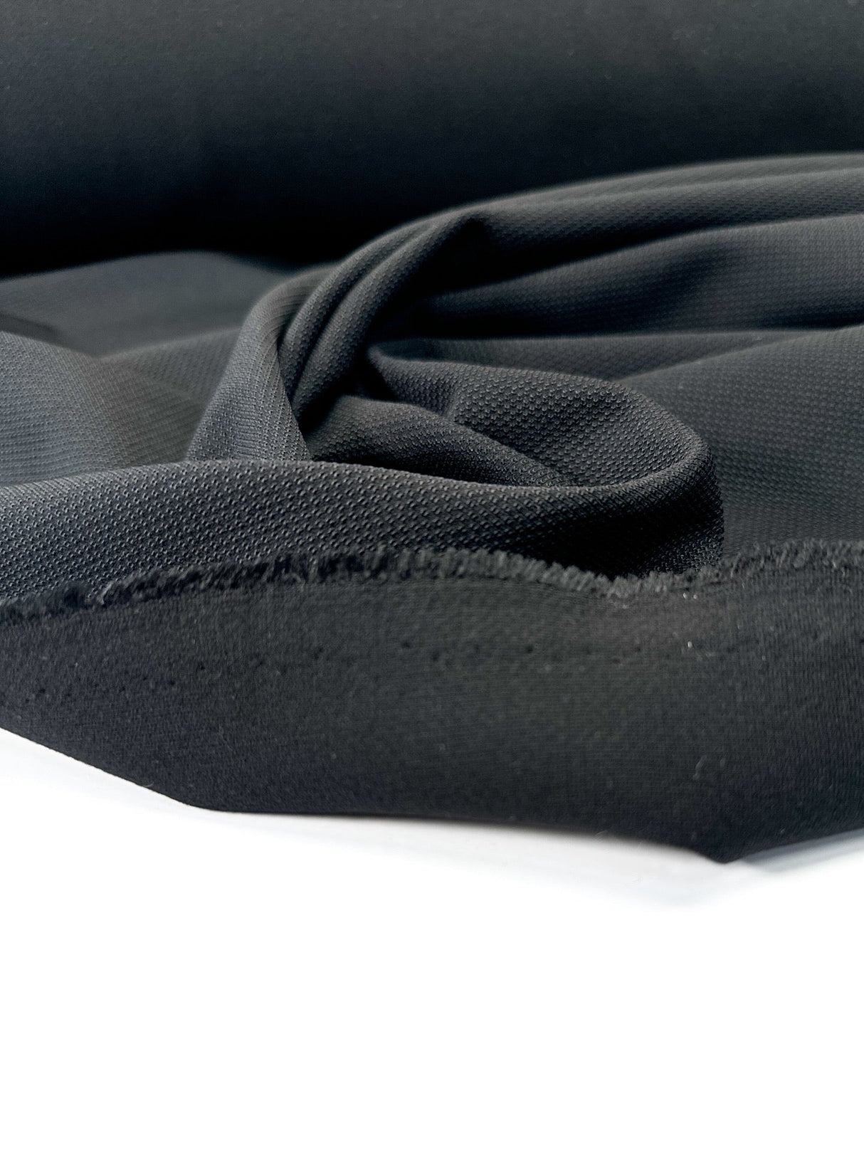 Viscose Blend Knitted Fabric Black