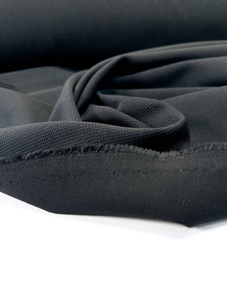 Viscose Blend Knitted Fabric Black