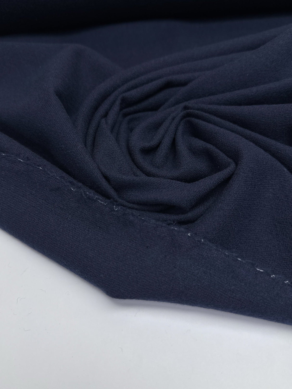 Wool Cotton Woven Blue
