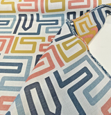 Sunbrella Labyrinth Fiesta Acrylic Fabric - Geometric Fiesta Pattern, 54" Width (1 Yard)
