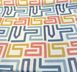 Sunbrella Labyrinth Fiesta Acrylic Fabric - Geometric Fiesta Pattern, 54" Width (1 Yard)