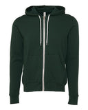 BELLA + CANVAS® Unisex Sponge Fleece Zip Hoodie 52% Cotton 48% Polyester Retail Fit