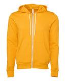 BELLA + CANVAS® Unisex Sponge Fleece Zip Hoodie 52% Cotton 48% Polyester Retail Fit