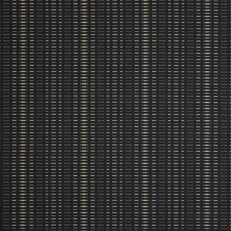 Esti Onyx Black 44349-0024 Solution Dyed Acrylic Fabric - Black, Vertical Stripes, 54" Width (1 Yard)