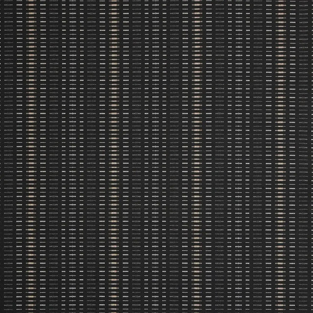 Esti Onyx Black 44349-0024 Solution Dyed Acrylic Fabric - Black, Vertical Stripes, 54" Width (1 Yard)