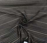 Esti Onyx Black 44349-0024 Solution Dyed Acrylic Fabric - Black, Vertical Stripes, 54" Width (1 Yard)