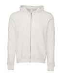 BELLA + CANVAS® Unisex Full Zip Sponge Fleece Hoodie 8 oz Cotton Poly Blend