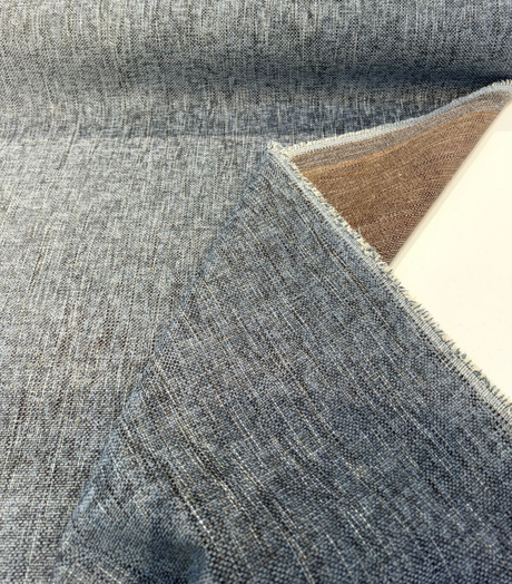 Endure Blue Wedgewood Chenille Upholstery Fabric - Blue, Soft Chenille, 54" Width (1 Yard)