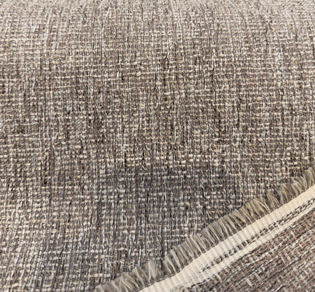 Crypton Performance Compass Hemp Brown Upholstery Fabric - Hemp Gray Brown, 0.1" Vertical Repeat, 0.1" Horizontal Repeat, Railroaded (1 Yard)
