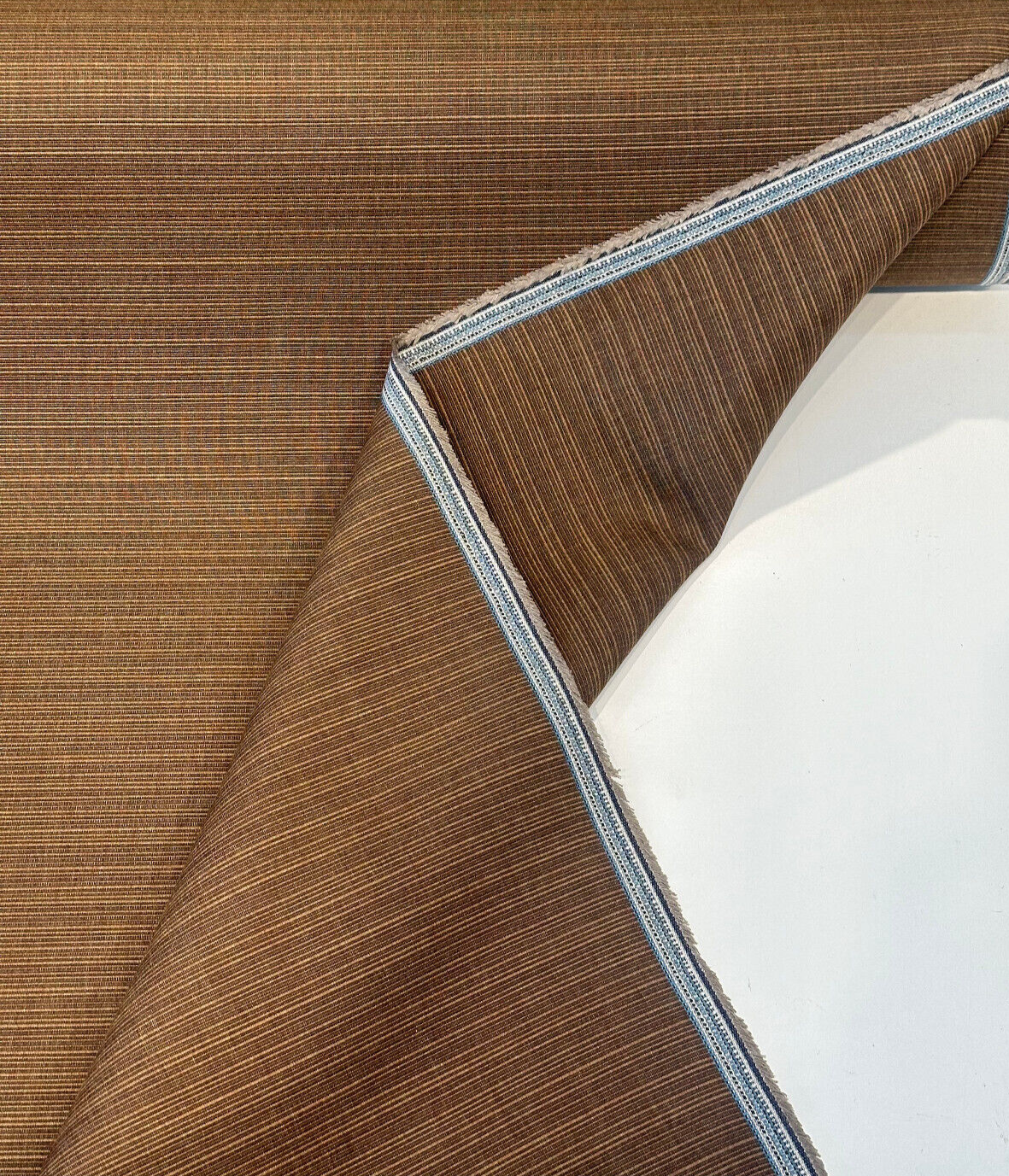 Sunbrella Dupione Acrylic Fabric - Mahogany Brown, Dupione Weave, 54" Width (1 Yard)