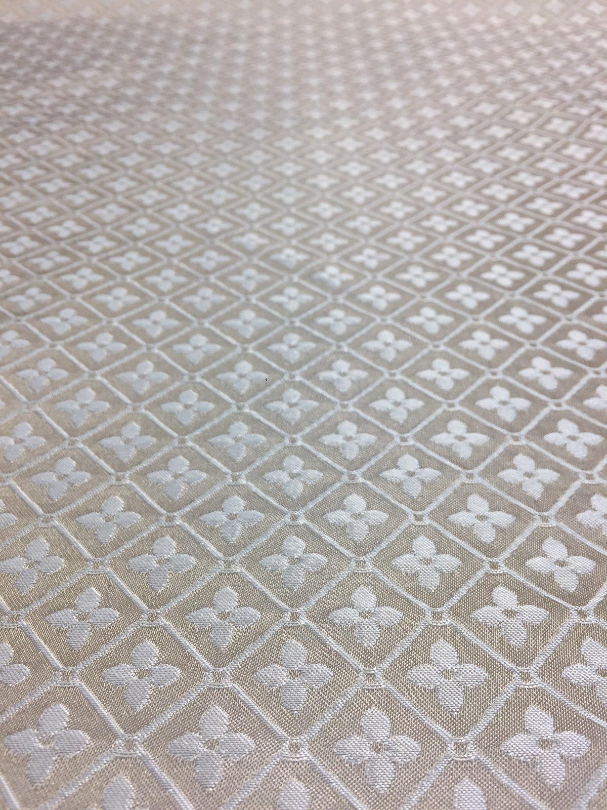 Sand Diamond Checks Brocade Italian Bella Polyester Fabric - Sand Diamond Checks, 57" Width (1 Yard)