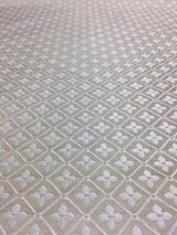 Sand Diamond Checks Brocade Italian Bella Polyester Fabric - Sand Diamond Checks, 57" Width (1 Yard)