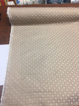 Sand Diamond Checks Brocade Italian Bella Polyester Fabric - Sand Diamond Checks, 57" Width (1 Yard)