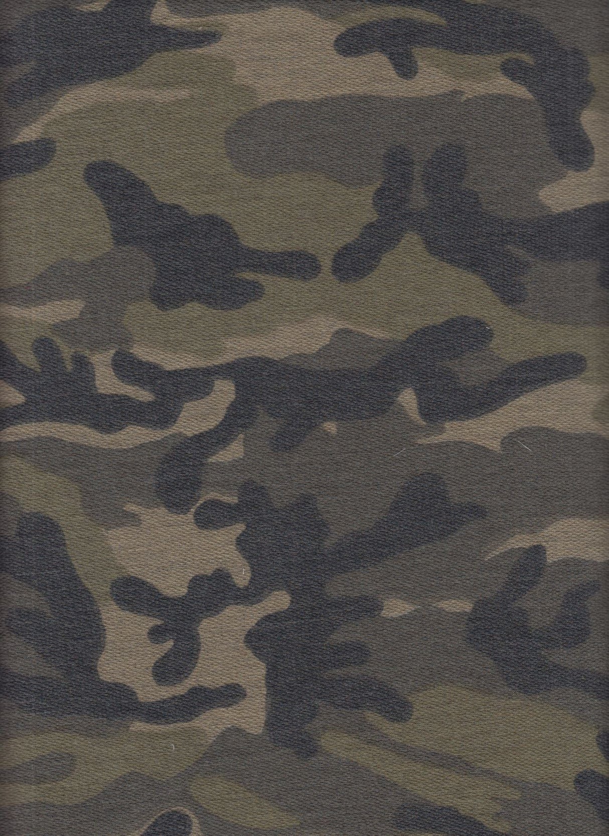 Camouflage Stretch French Terry Knit Fabric
