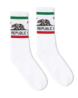 USA-Made Striped Crew Socks