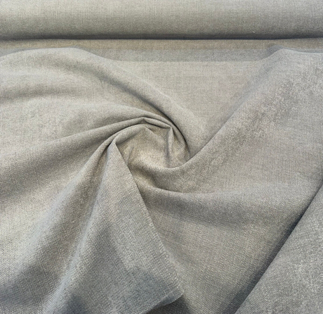 Crypton Performance Finesse Stone Chenille Upholstery Fabric - Stone Taupe Gray, 54" Width (1 Yard)
