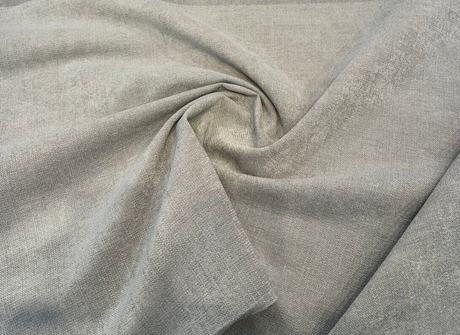Crypton Performance Finesse Stone Chenille Upholstery Fabric - Stone Taupe Gray, 54" Width (1 Yard)